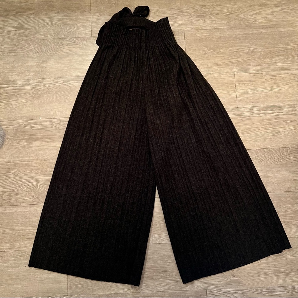 SAGE The Label Gray Wide Leg Pants